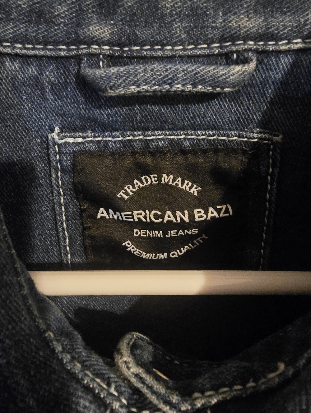 American Bazi Denim Shacket - Dark Blue